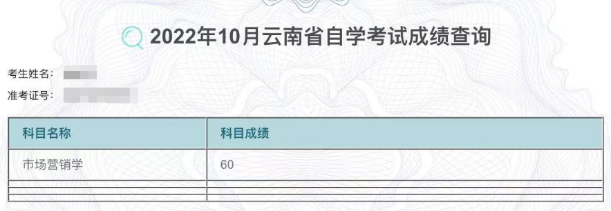 快讯！2022年10月云南自考成绩查询入口已开通！