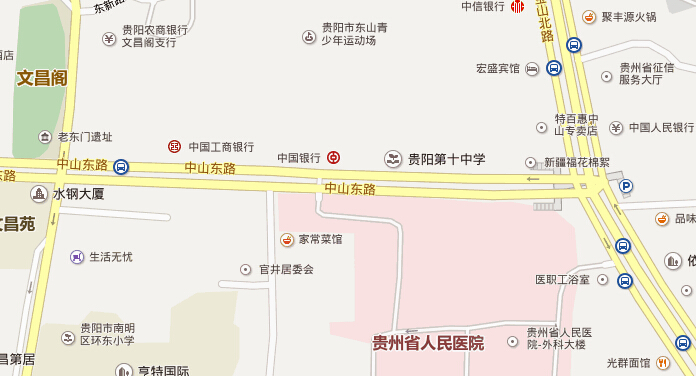 贵阳十中考场线路图